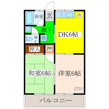八丁牟田駅 徒歩9分 3階の物件間取画像